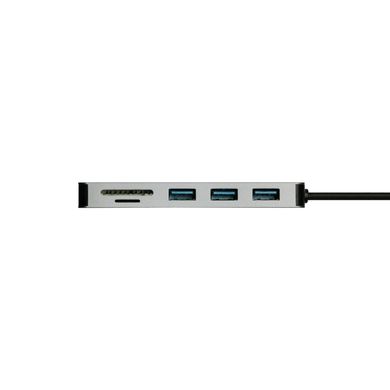 OTG TypeC USB-хаб + Мультикартрідер Grand-X 3xUSB 3.0 + microSD/SD (SG-510)