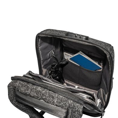 Рюкзак для ноутбука Grand-X RS-775 15,6' (кодовий замок, захист від ножа, зарядка гаджетів), Чорний