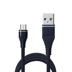 Кабель Grand-X USB-micro USB NM-012 2.1A, 1,2m, Cu, Black.Упаковка-гифтбокс с окном