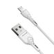 Кабель Grand-X USB-micro USB PM-03W 3A, 1m, CU, Fast Сharge, White, BOX
