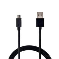Кабель Grand-X USB-micro USB PM015BS 2,1A,100% мідь, 1.5m, Black.
